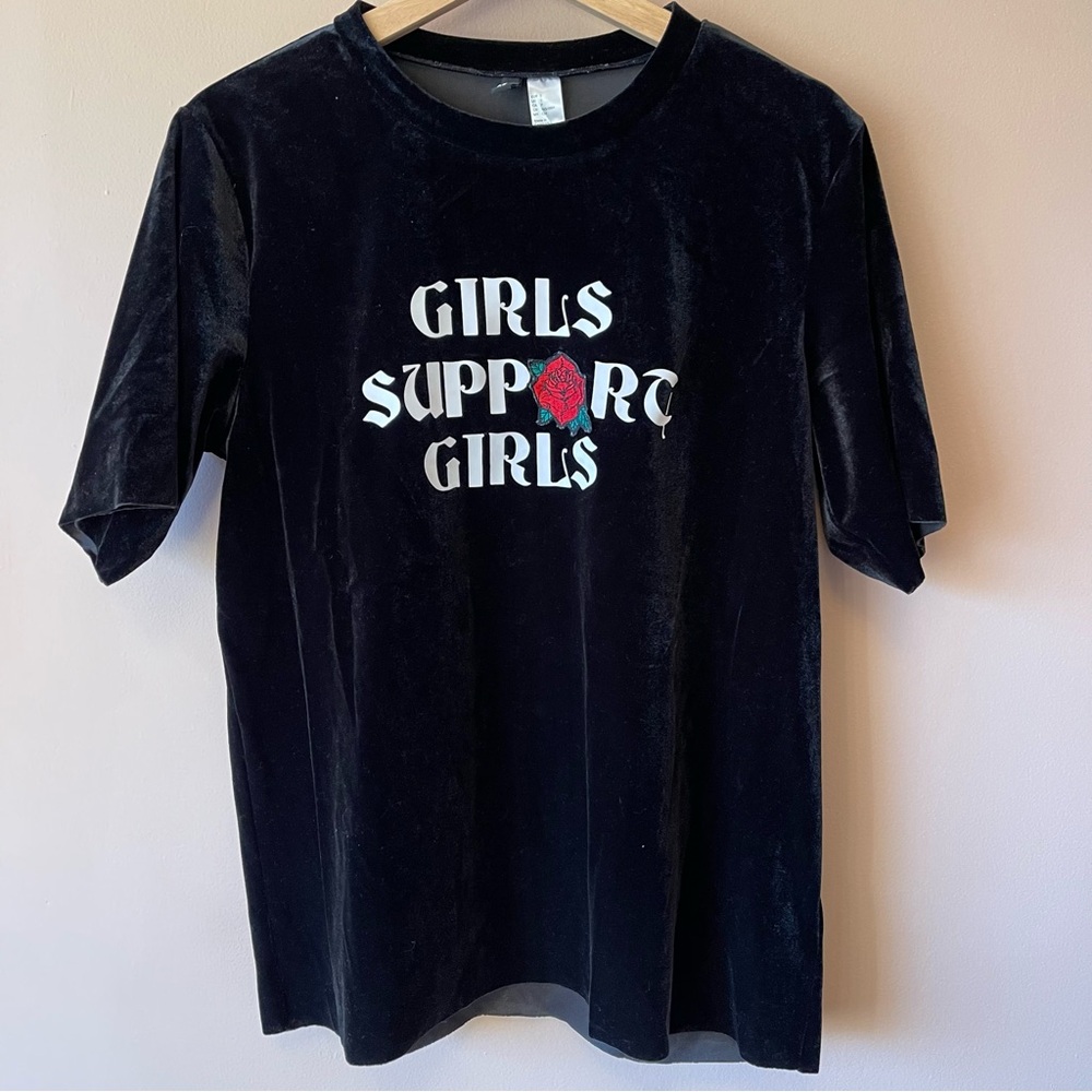 Girls Support Girls Velvet Tee